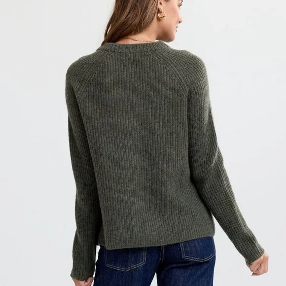 Pura Cashmere 100% Cashmere Fisherman Sweater NWT - Picture 2 of 7